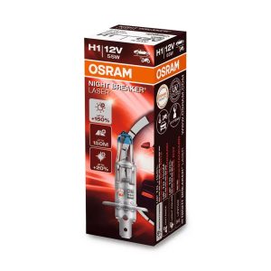 Set 2 Becuri 12V H1 55 W Night Breaker Laser Nextgen +150% Osram