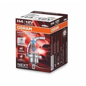 Set 2 Becuri 12V H4 60/55 W Night Breaker Laser Nextgen +150% Osram