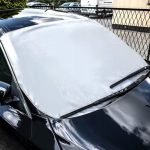 Husa Exterior Parbriz Vara/Iarna 145-175x95 Cm Mega Drive