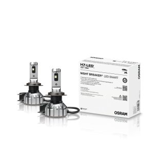 Set 2 Becuri Night Breaker Led Smart H7 +330% Cutie Omologare Rar